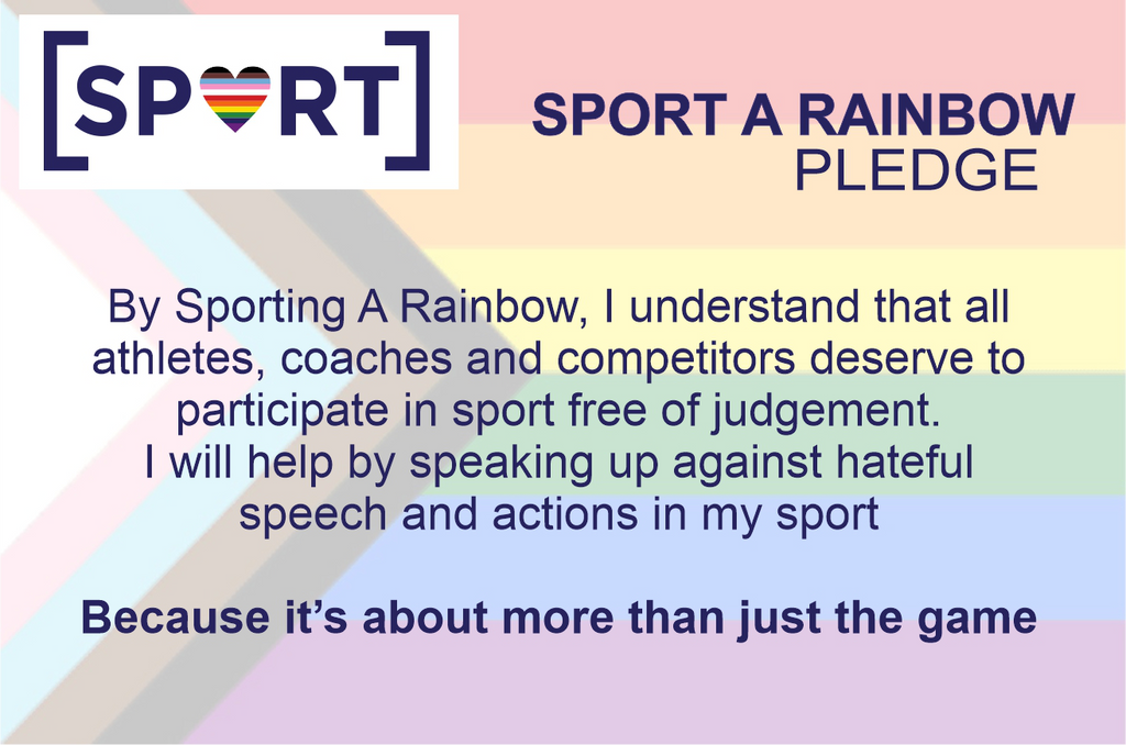 Sport A Rainbow Pledge with CSA Approved Helmet Sticker